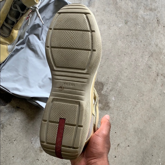 Prada sneakers no box missing insoles sz9.5 10.5us - Picture 3 of 7